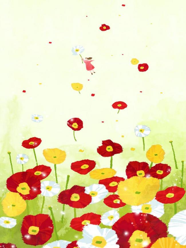 《春天的喇叭花》装饰画